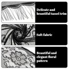 Qulkws Black Lace Shawl Ladies Triangle Lace Shawls And Wraps With Tassels For 