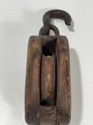 Vintage Wooden Pulley Block   Tackle  Boat Barn Factory 14   