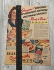Vtg 1950   s Ballard Biscuits Food Magazine Ad 0c25