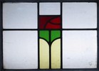 Mackintosh Rose Midsize Old English Leaded Stained Glass Window 23  X 18 