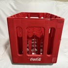 Rare Vintage Design Coca Cola Plastic Crate For 24 - 16 Oz Glass Bottles
