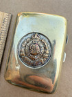 Wwi Rare Military Cigarette Case Royal Engineers British Army Re