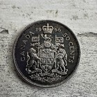 1966 Canada Silver 50 Cent Coin - Canadian Half Dollar