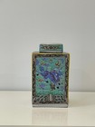 Chinese Famille Verte Porcelain Tea Caddy Vase Qilin Kangxi Mark Late Qing 35cm