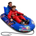 Snow Tube For Adults 2 Person  Heavy-duty Inflatable Snow Sled With 600d