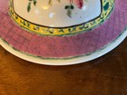 Large Antique Early 19th Century Chinese Famille Rose Porcelain Vase   Jar Lid