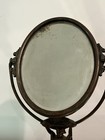 Antique Art Nouveau Beveled Mirror Held By A Cast Iron Victorian Lady Read