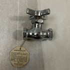 Chicago Faucets Co  Vintage Quaturn Chrome Sink Faucet Hot Water Nos read qnty