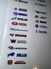New  logos  32 Nfl Team Logos Sports Card Dividers Sticker Labels Set