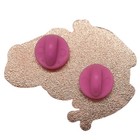 Cosmic Pink Frog Enamel Pin Hat Lapel Rose Gold Toad Kawaii Goblincore Frogcore