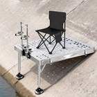 Fishing Stage With Adjustable Legs Foldable For Anglers  Fishermen