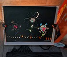 Vintage Lite Brite Milton Bradley Light Bright Toy  93 Extra Pegs 12 Pic Refills