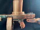 Thompson Machine Gun Desk Lighter Holder Replica Copper 11  Vintage 2 Piece
