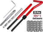 30 Piece M6 X 1 0mm Thread Repair Kit  Hss Drill Helicoil Kit    