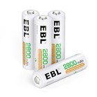 Lot Ebl Aa Aaa 1100  2800mah Ni-mh Rechargeable Batteries   8-slot Smart Charger
