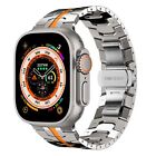 For Apple Watch Series 9 8 7 Stainless Steel Band Men Iwatch Strap 42 44 45 49mm