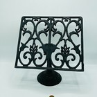 Vintage Cast Iron Adjustable Cook Book  Holder Bible Music Tabletop Stand 