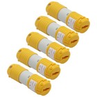 5 Set Straight Blade Electrical Plug And Connector Set 15 Amp 125 Volt 5-15p