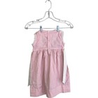 Polly Flinders Hand Smoked Dress Toddler T2 Pink White Gingham Embroider Vintage