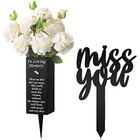  2 Pcs Grave Decorations For Cemetery Flower Vase For Cemetery Memorial Grave 