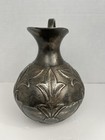 Silver Plated Brass Etched Water Pitcher jug 6    Tall Made In India