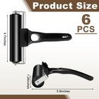 Frienda 6x 4 7  Black Rubber Brayer Ink Rollers For Gluing Printmaking