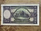 Lithuania 100 Litu Old Smetona s Time 1928 Banknote  Kaunas