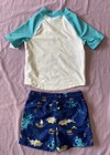 Just One You By Carter s Baby Boys  Pirate Octopus Swim Rash Guard Set Blue