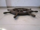 Extra Large - Vintage Ship s Wooden   Brass Steering  Helm - 100  Original  261 