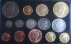 Retro Edward Viii 1937 Pattern Long Set Of 14 Coins  Five Pounds To Farthing  In