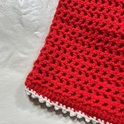 Vintage Handmade Red Vest Womens Size   Large Folk Heritage Cottagecore Crochet