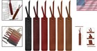 Leather Bookmark For Reading Hand Stitched Retro Book Lover Gift 6 Pack