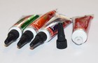 Golecha Nail Henna Small Tubes For Nail Art Green orange pink blue - 4 Tubes