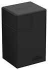 Ultimate Guard Flip N Tray Black 80  Xenoskin Monocolor Deck Case Card Box Ccg