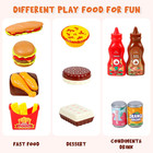 Play Food Sets For Kids Kitchen Pretend Fast Food With Hamburger Hotdog Fries Pl