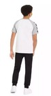 Medium- 8 -puma-boys-2 Pc-white-tee   Black-jogger-pants  W pockets-nip