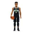 Giannis Antetokounmpo Milwaukee Bucks Black Super 7 Reaction Figure