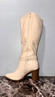 Top Moda Regent-35 Women   s Ivory Faux Leather Boot Size 6 New