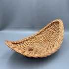 Vintage Woven Wicker Candle Holder Basket French Country Farmhouse Decor