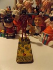 1950   s Bo Jangle Dances Again - New Dancinc Tin Toy - Clown Toy Mfg 