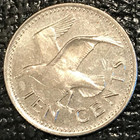 High Grade Au unc 1979 Barbados 10 Cents Coin-dec343