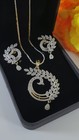 Fashion Rhinestone Bridal Bride Crystal Wedding Jewelry Set Necklace Earrings