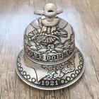 Morgan Silver Dollar Bell Coin Handbell Metal Craft American Pendant Ornaments