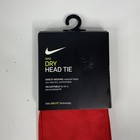 New Nike Unisex Dry Dri-fit Head Tie Headband Red One Size Sweat Wicking