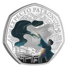 Harry Potter - The Patronus 2025 Uk 50p Silver Proof Colour Coin