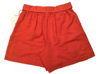 A New Day Women s Orange High-rise Linen Blend Belted Casual Shorts Size Large