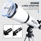 Hexeum Telescope 80mm Aperture 600mm Astronomical Portable Refracting - White