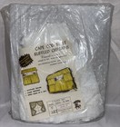 Vintage Nos Cape Cod Style White Ruffled Curtains 5pc Set Valance   Tiebacks