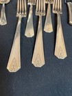 Vtg Art Deco Design Plated Silverware 1929 Oneida Community Deauville 34 Pc 