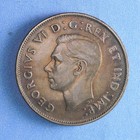 1945 Canadian Half Dollar 50 Cents Au Toned